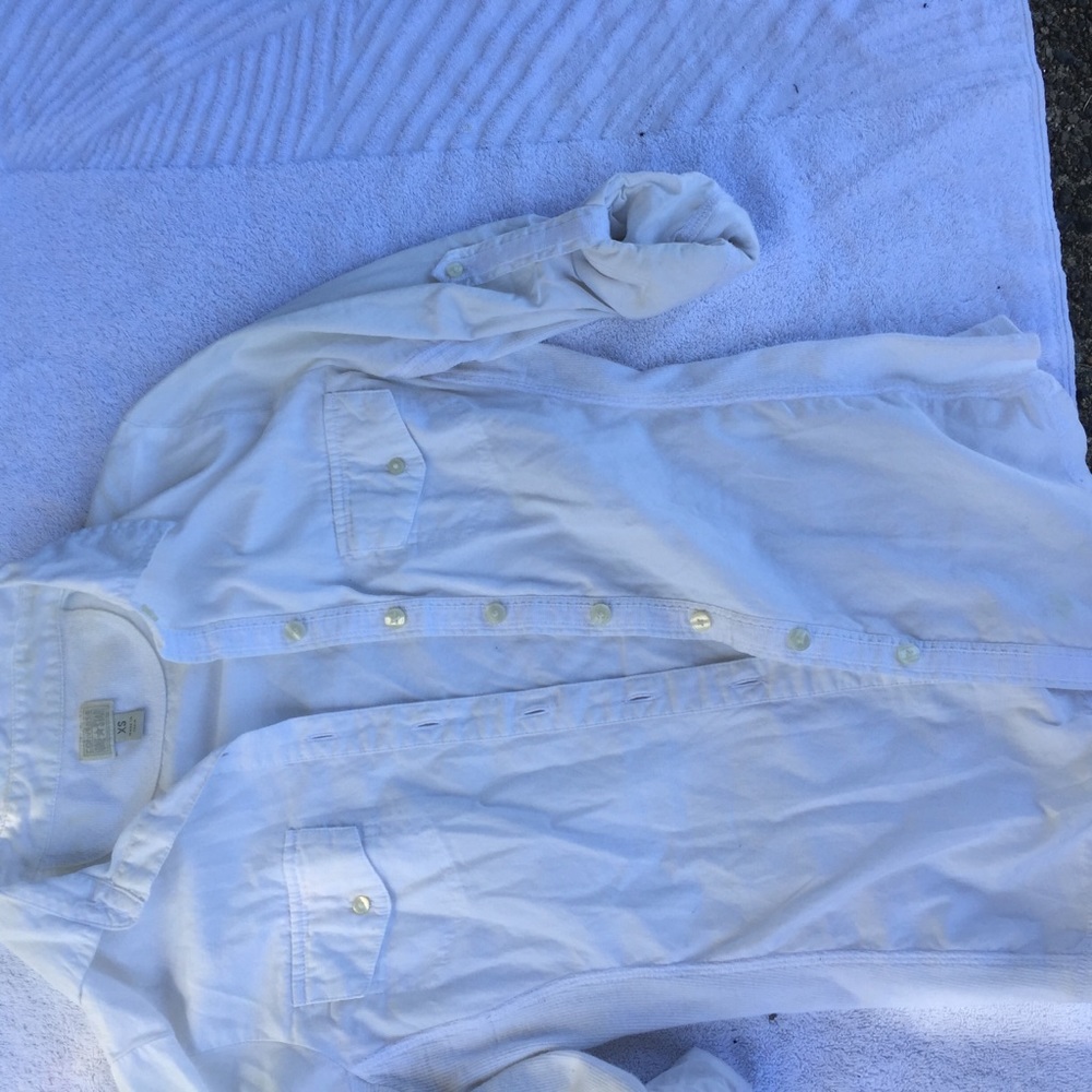 White CONVERSE ONESTAR Button Up